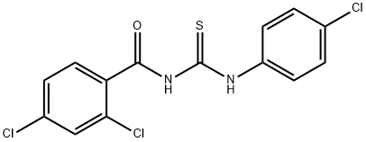 2,4-dichloro-N-{[(4-chlorophenyl)amino]carbonothioyl}benzamide