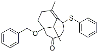 1-benzyloxy-8,11,11-trimethyl-6-phenylthiobicyclo(5.3.1)undec-7-en-3-one