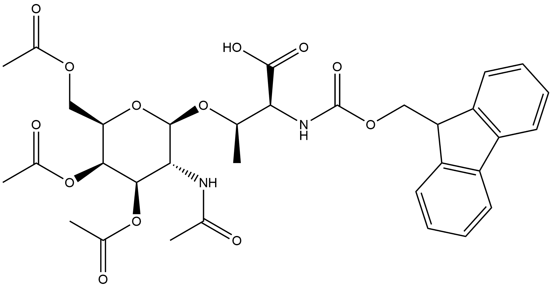 N-FMOC-O-(3,4,6,-TRI-O-ACETYL-2-ACETAMIDO-2-DEOXY-Β-D-GALACTOPYRANOSYL)-L-THREONINE