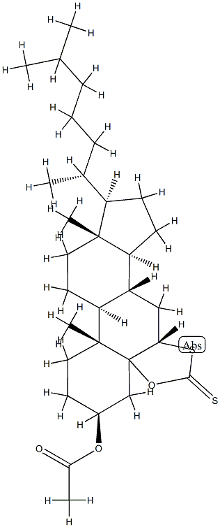 3-acetoxy-5-cholestano(6,5-d')-1',3'-oxathiolane-2'-thione