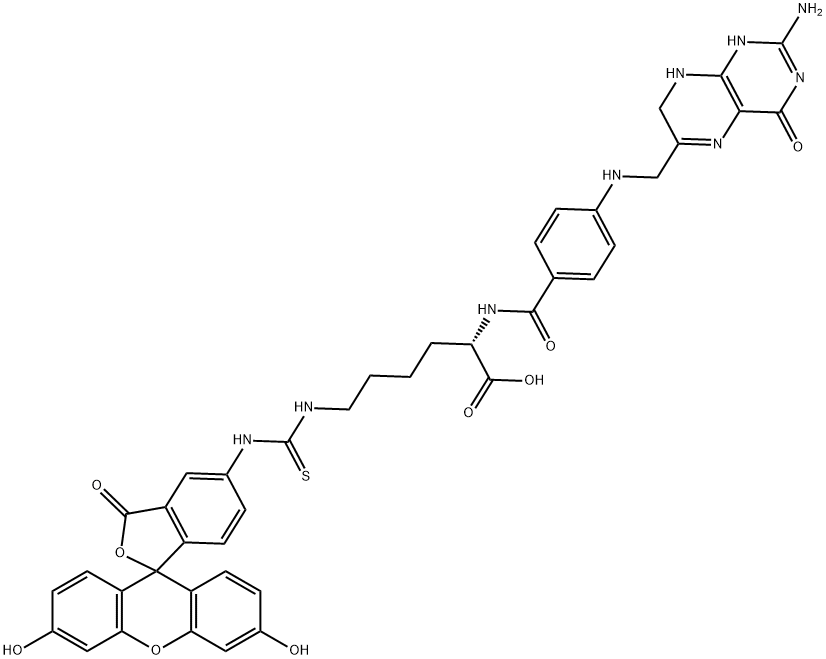 N(alpha)-pteroyl-N(epsilon)-(4'-fluoresceinthiocarbamoyl)lysine