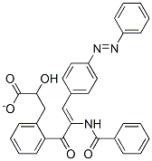 O-(alpha-(benzoylamino)-4-(phenylazo)cinnamoyl)-beta-phenyllactate