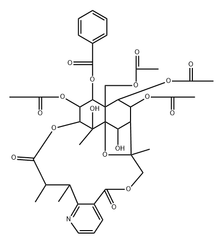 6-Hydroxy-8α-acetoxy-1α-(benzoyloxy)-1,6-dides(acetoxy)-8-deoxoevonine