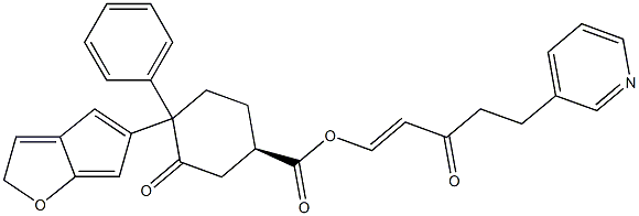 3A,4,5,6a-hexahydro-2-oxo-4-(3-oxo-5-(3-pyridyl)-1-pentenyl)-2H-cyclopenta(b)furan-5-yl(1,1'-biphenyl)-4-carboxylate