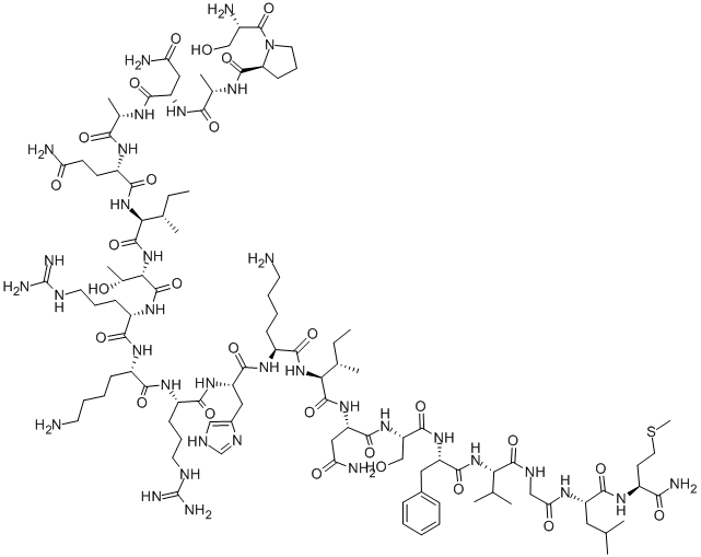 SER-PRO-ALA-ASN-ALA-GLN-ILE-THR-ARG-LYS-ARG-HIS-LYS-ILE-ASN-SER-PHE-VAL-GLY-LEU-MET-NH2