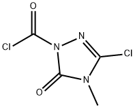 1H-1,2,4-Triazole-1-carbonylchloride,3-chloro-4,5-dihydro-4-methyl-5-oxo-(9CI)