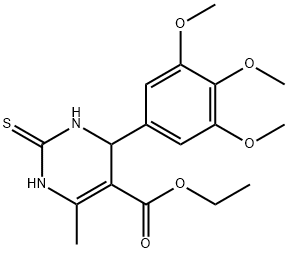 4-甲基-2-硫代-6-(3,4,5-三甲氧苯基)-3,6-二氢-1H-嘧啶-5-甲酸乙酯