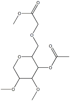 4-O-acetyl-1,5-anhydro-O-(methoxycarbonylmethyl)di-O-methylglucitol