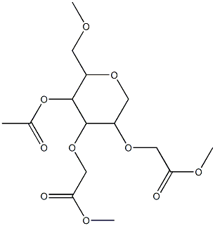 4-O-acetyl-1,5-anhydro-di-O-(methoxycarbonylmethyl)-O-methylglucitol