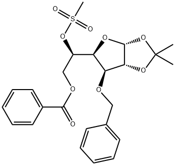 6-O-Benzoyl-3-O-benzyl-1,2-O-isopropylidene-5-O-methanesulfonyl-alpha-D-glucofuranose