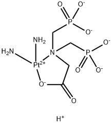 diamine((bis-(phosphonatomethyl)amino)acetato(2-)-O(1),N(1))platinum(II)