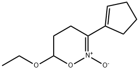 4H-1,2-Oxazine,3-(1-cyclopenten-1-yl)-6-ethoxy-5,6-dihydro-,2-oxide(9CI)