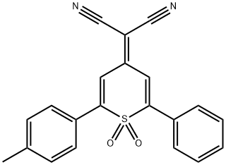 2-[2-(4-甲基苯基)-1,1-二氧代-6-苯基-4H-噻喃-4-亚基]丙二腈