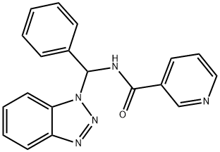 N-(1H-苯并三唑-1-基-苯甲基)-3-吡啶甲酰胺