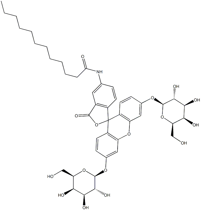 N-[3',6'-二(BETA-D-吡喃半乳糖基氧基)-3-氧代螺[异苯并呋喃-1(3H),9'-[9H]氧杂蒽]-5-基]十二烷酰胺