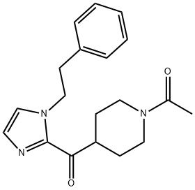 1-(4-(1-苯乙基-1H-咪唑-2-羰基)哌啶-1-基)乙酮