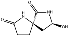 1,7-Diazaspiro[4.4]nonane-2,6-dione,8-hydroxy-,(5R-trans)-(9CI)