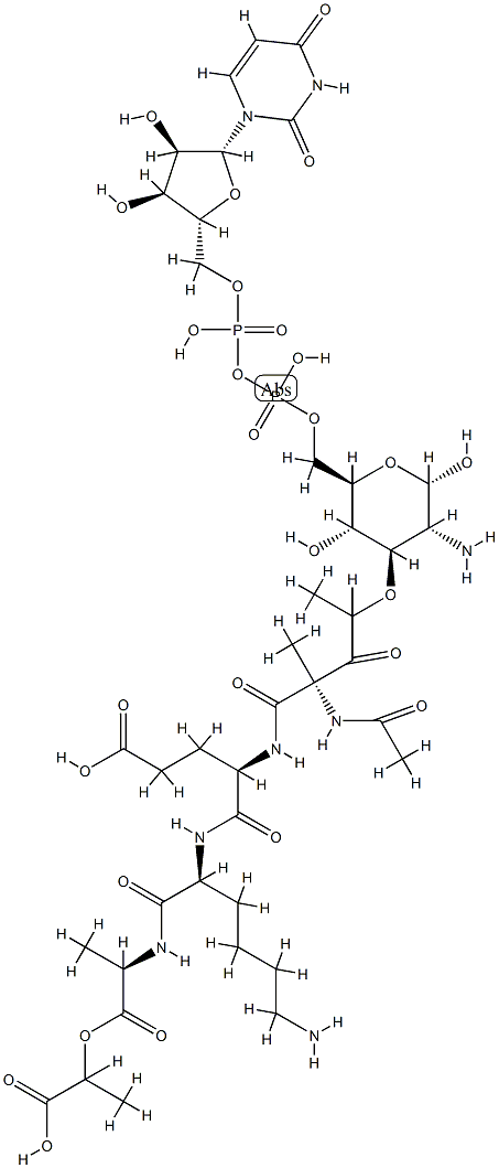 Udp-N-acetylmuramyl-ala-glu-lys-ala-lactate