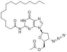 5'-O-乙酰基-3'-叠氮基-2',3'-二脱氧-N2-棕榈酰鸟苷