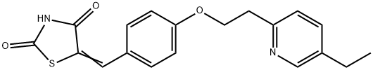 5-[[4-[2-(5-乙基-2-吡啶基)-乙氧基]苯基]亚甲基]-2,4-噻唑烷二酮