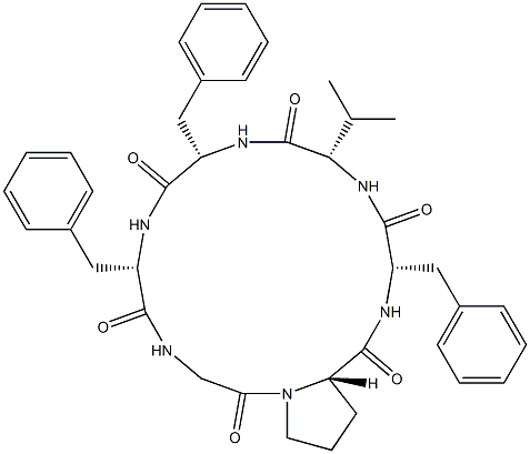 cyclo(glycyl-prolyl-phenylalanyl-valyl-phenylalanyl-phenylalanyl)