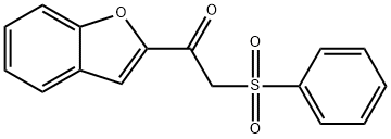 1-(1-benzofuran-2-yl)-2-(phenylsulfonyl)ethanone