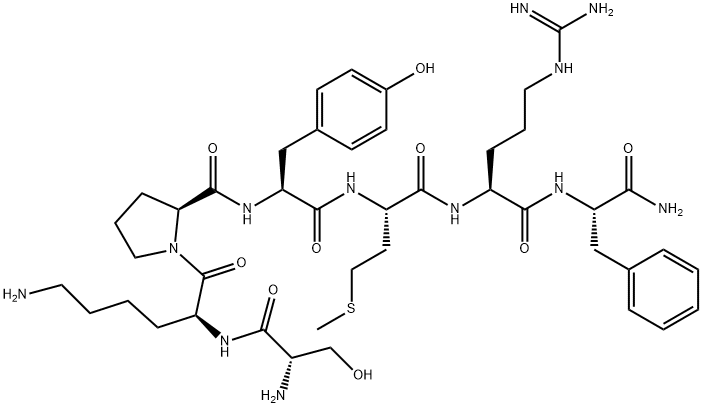 seryl-lysyl-prolyl-tyrosyl-methionyl-arginyl-phenylalaninamide