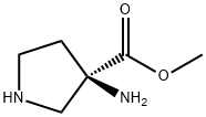 3-Pyrrolidinecarboxylicacid,3-amino-,methylester,(R)-(9CI)