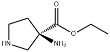 3-Pyrrolidinecarboxylicacid,3-amino-,ethylester,(R)-(9CI)