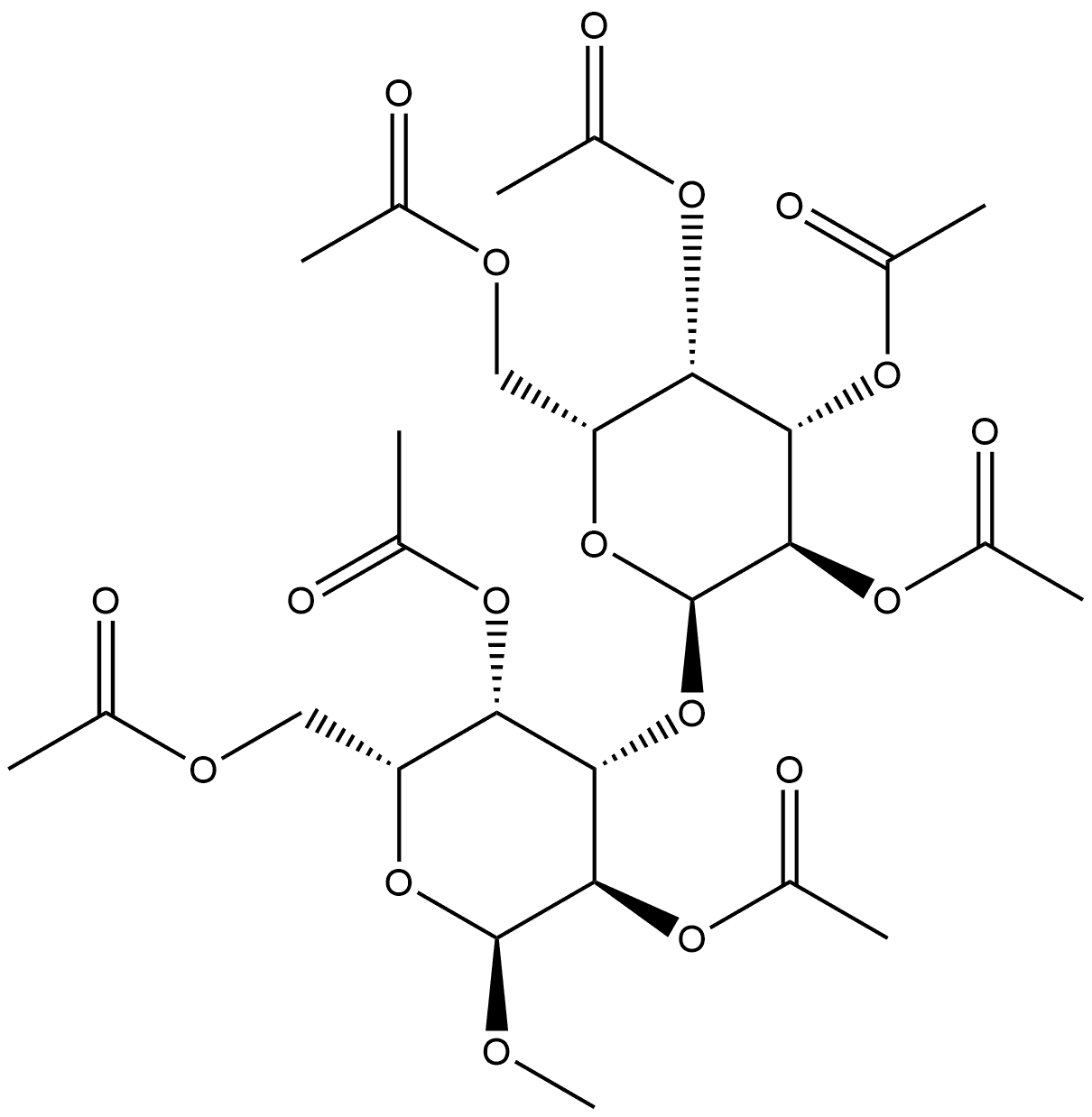 2,4,6-三-O-乙酰基-3-O-(2,3,4,6-四-O-乙酰基-Α-D-吡喃半乳糖基)-Α-D-吡喃半乳糖苷甲酯