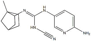 N-(6-amino-3-pyridyl)-N'-cyano-N''-(1-methyl-2-norbornyl)guanidine