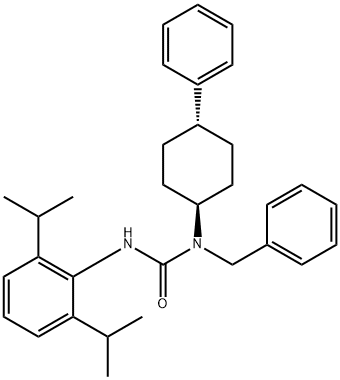 1-benzyl-3-(2,6-dipropan-2-ylphenyl)-1-(4-phenylcyclohexyl)urea