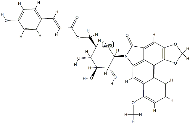 N-((6'-p-coumaroyl)glucopyranosyl)aristolactam