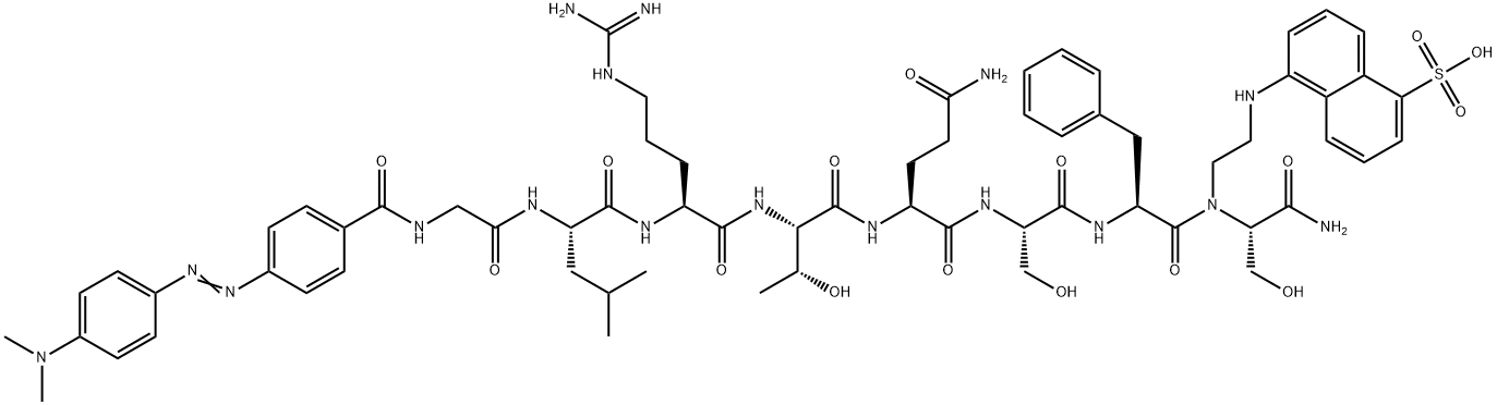 DABCYL-GLY-LEU-ARG-THR-GLN-SER-PHE-SER-EDANS