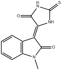 1-methyl-3-(5-oxo-2-thioxo-4-imidazolidinylidene)-1,3-dihydro-2H-indol-2-one