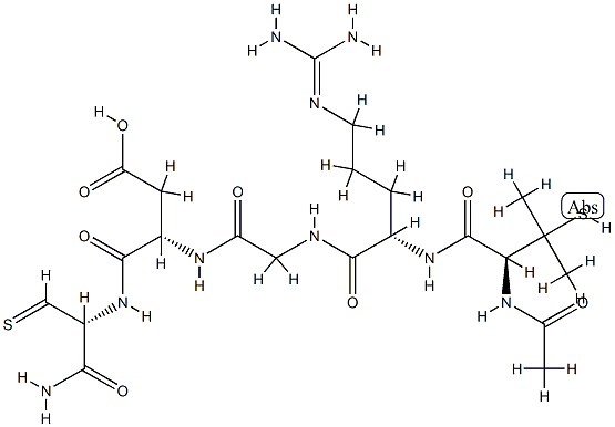 Cyclo(acetylpenicillamyl-arginyl-glycyl-aspartyl-cysteinamide)