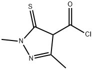 1H-Pyrazole-4-carbonylchloride,4,5-dihydro-1,3-dimethyl-5-thioxo-(9CI)