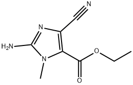 1H-Imidazole-5-carboxylicacid,2-amino-4-cyano-1-methyl-,ethylester(9CI)