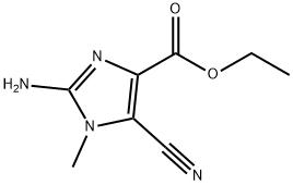 1H-Imidazole-4-carboxylicacid,2-amino-5-cyano-1-methyl-,ethylester(9CI)