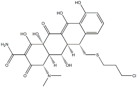 13-((3-chloropropyl)thio)-5-hydroxy-6-deoxytetracycline