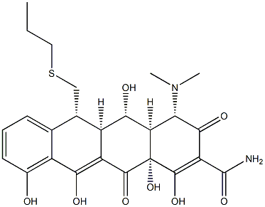 13-propylthio-5-hydroxy-6-deoxytetracycline