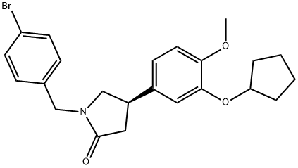 1-(4-bromobenzyl)-4-(3-(cyclopentyloxy)-4-methoxyphenyl)pyrrolidin-2-one