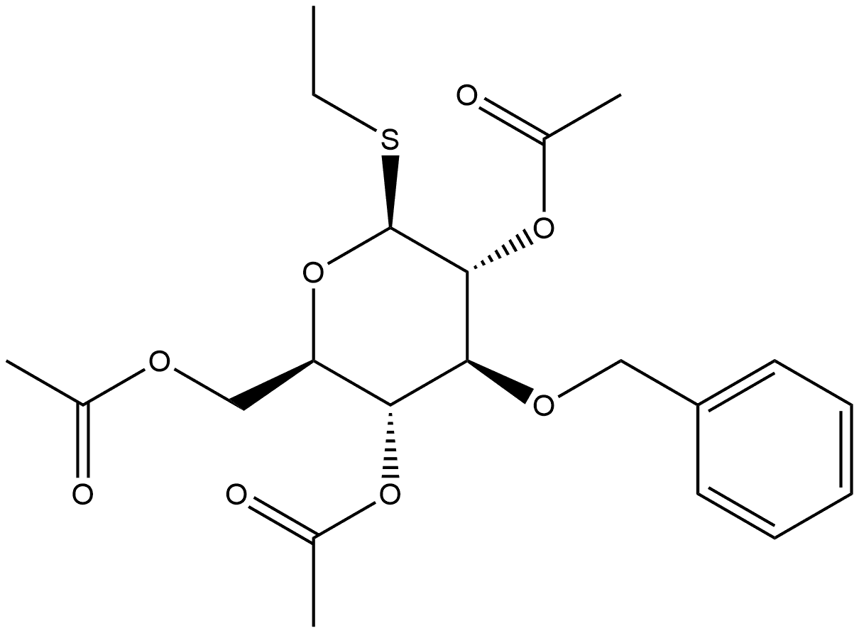 2,4,6-三-O-乙酰基-3-O-苄基-1-硫代-Β-D-吡喃葡萄糖苷乙酯