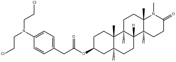 3-hydroxy-N-methyl-17-aza-D-homoandrostan-17-one-4-N,N-bis(2-chloroethyl)aminophenylacetate