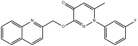 1-(3-Fluorophenyl)-6-methyl-3-(2-quinolinylmethoxy)-4(1H)-pyridazinone