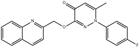 1-(4-Fluorophenyl)-6-methyl-3-(2-quinolinylmethoxy)-4(1H)-pyridazinone