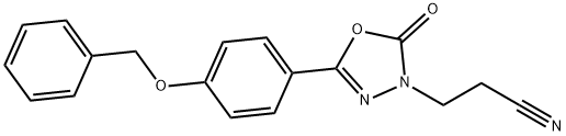 5-(4-(benzyloxy)phenyl)-3-(2-cyanoethyl)-1,3,4-oxadiazol-2(3H)-one