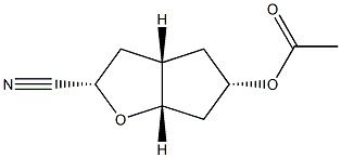 2H-Cyclopenta[b]furan-2-carbonitrile,5-(acetyloxy)hexahydro-,[2S-(2-alpha-,3a-bta-,5-alpha-,6a-bta-)]-(9CI)