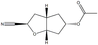 2H-Cyclopenta[b]furan-2-carbonitrile,5-(acetyloxy)hexahydro-,[2R-(2-alpha-,3a-alpha-,5-bta-,6a-alpha-)]-(9CI)