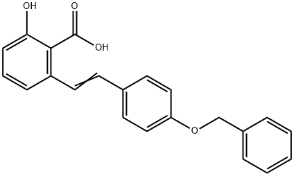 2-(4-(苄氧基)苯乙烯基)-6-羟基苯甲酸